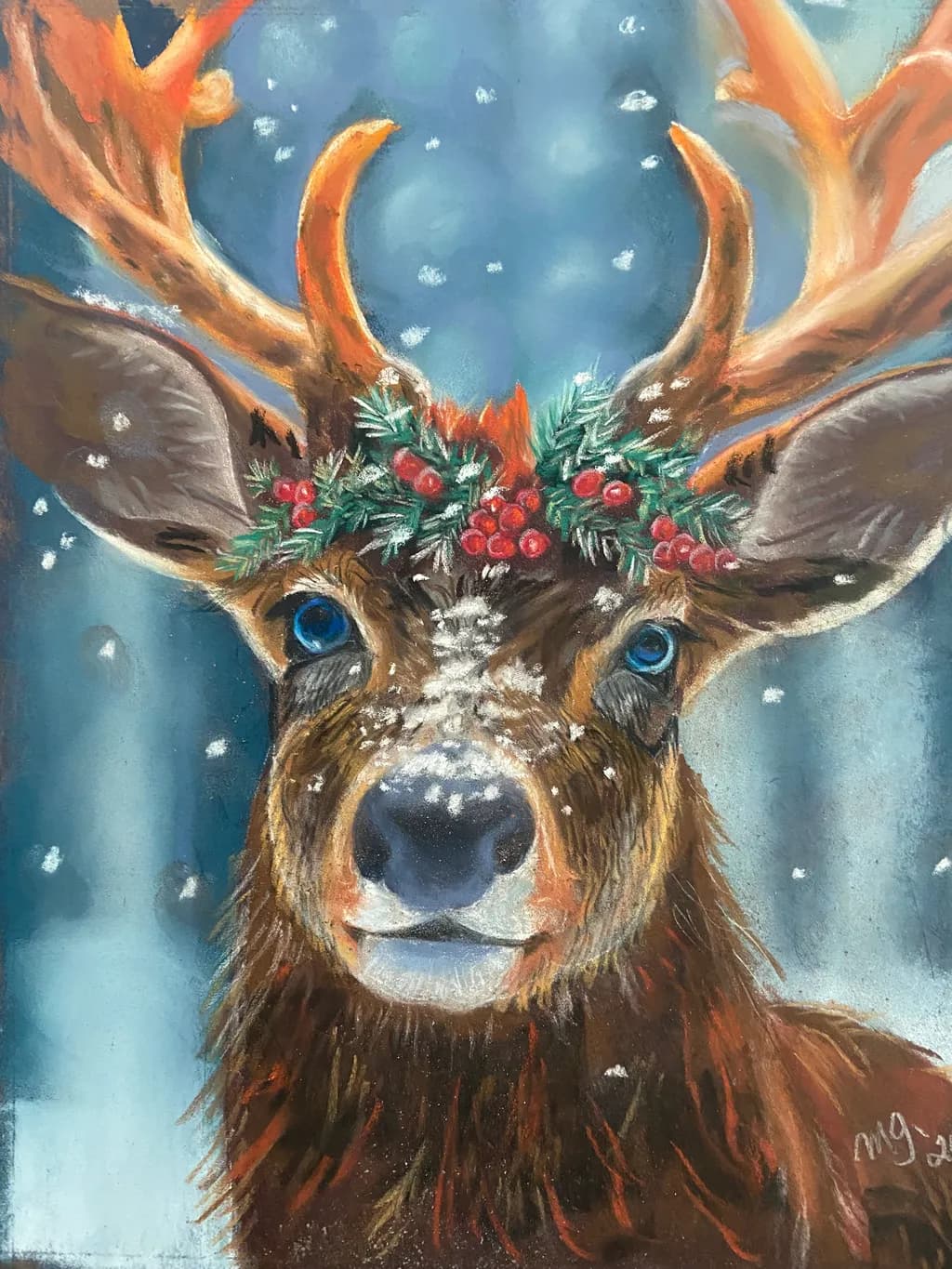 Festive Reindeer Portrait