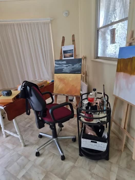 My oil painting 'studio'