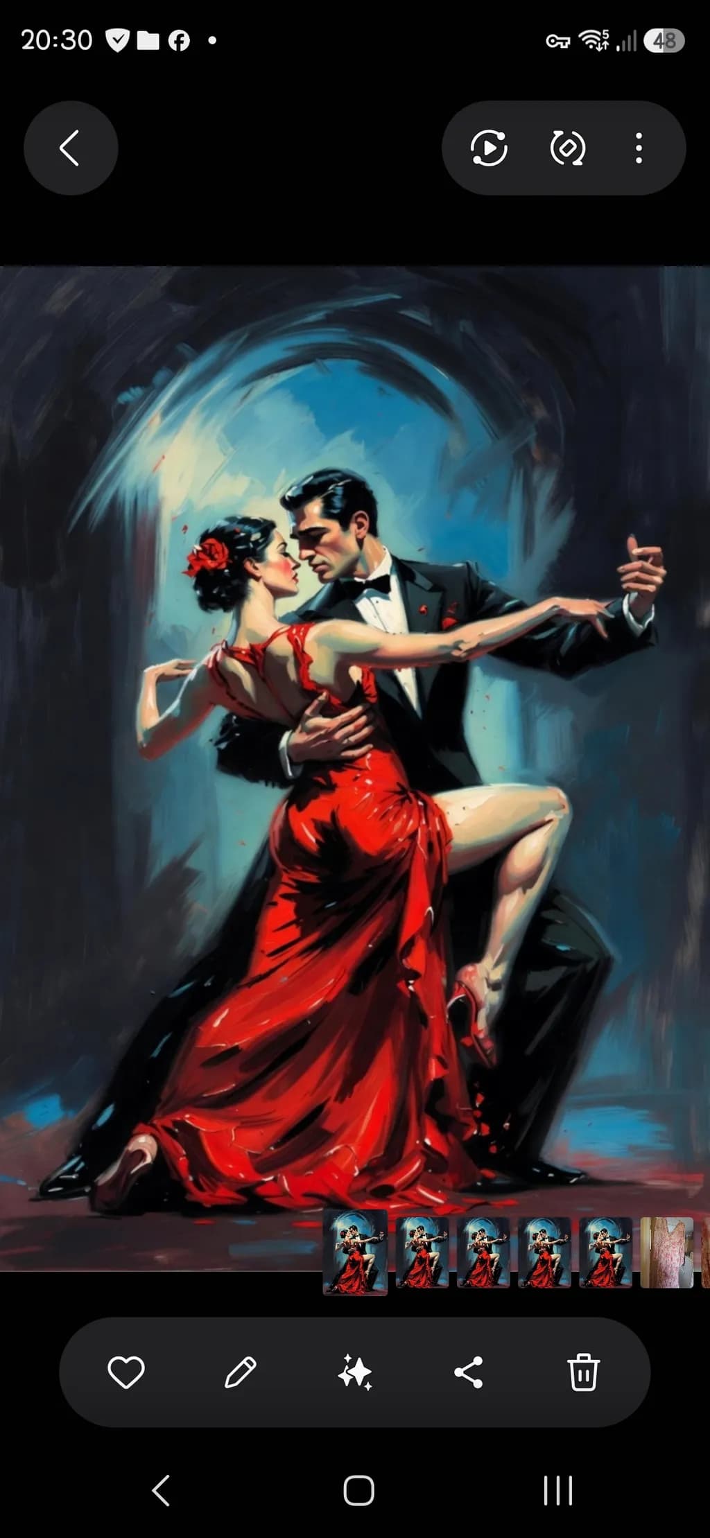Passionate Tango Embrace