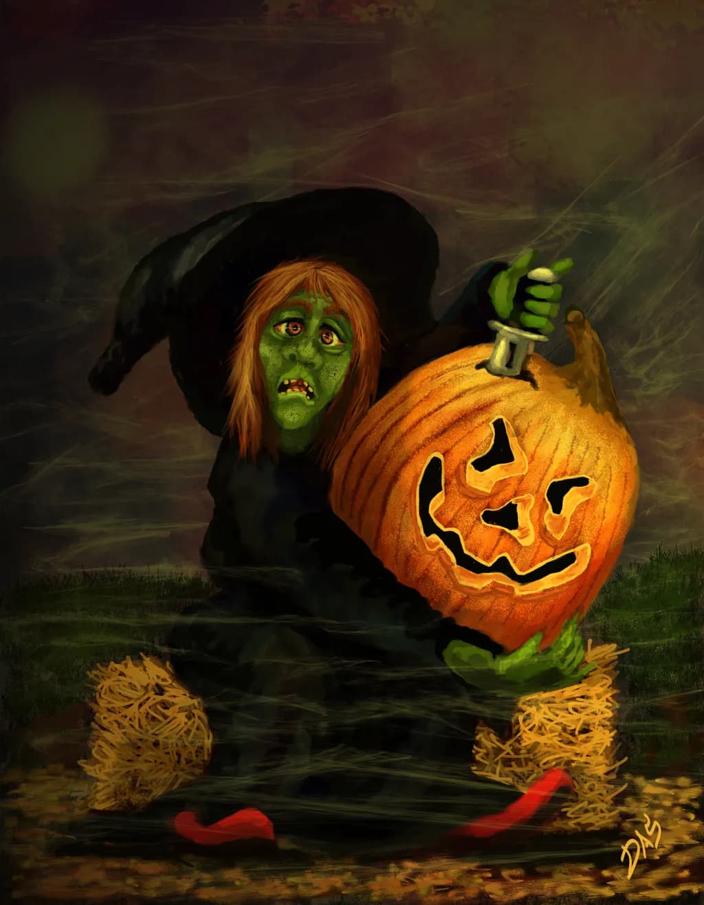 Pumpkin Head Witch