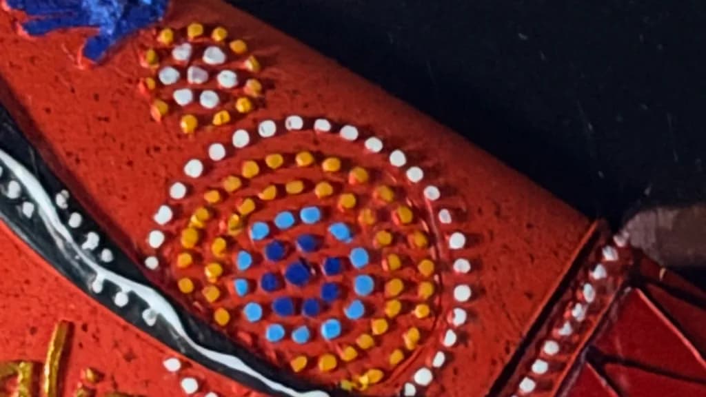 Red Beaded Mandala