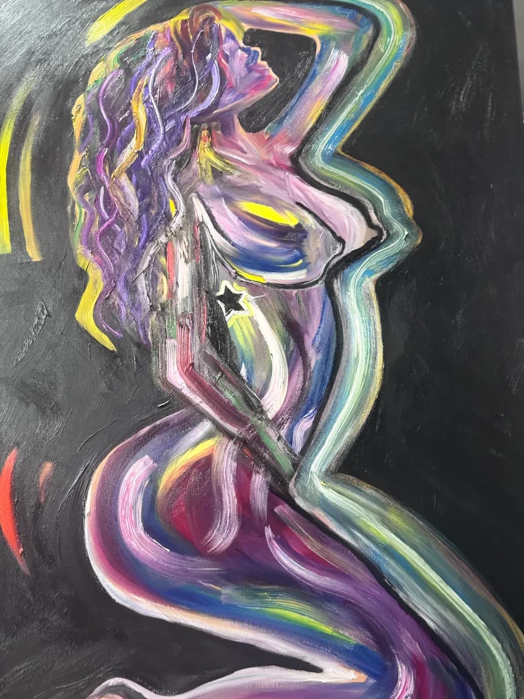 Chromatic Woman in Motion