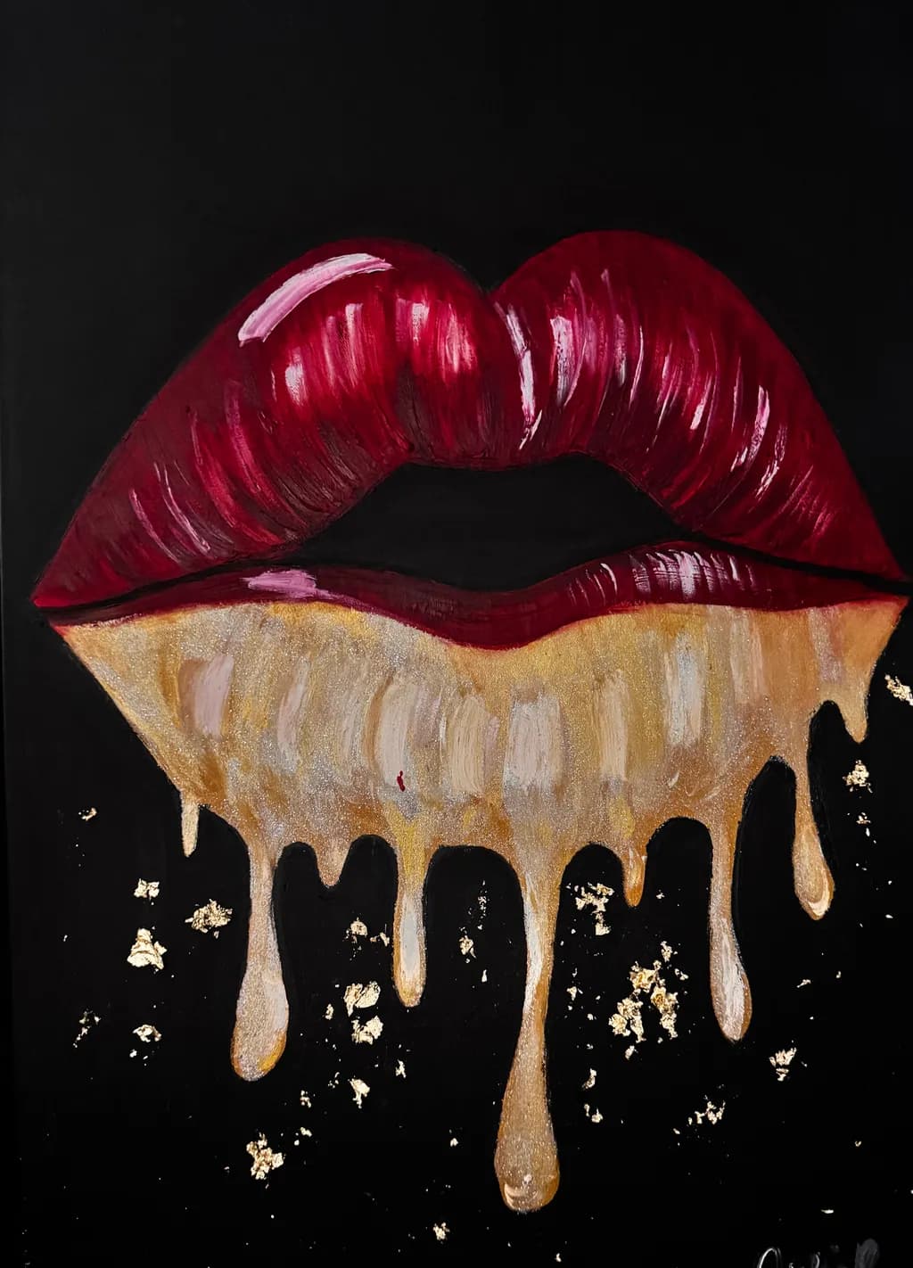 Gilded Crimson Kiss