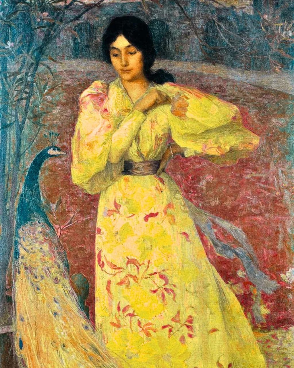 Peacock Garden Portrait