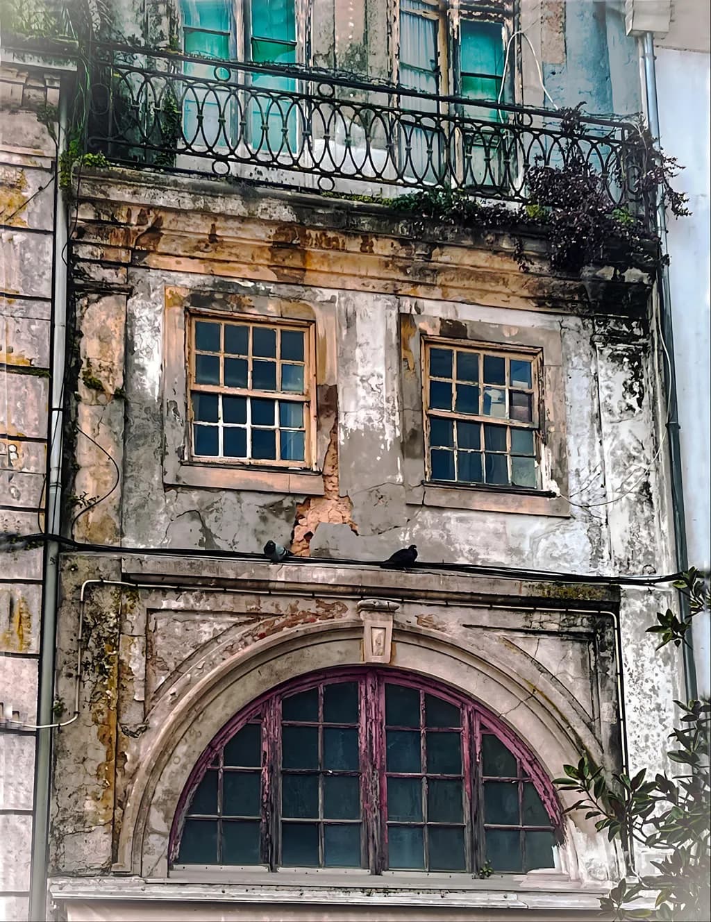 Weathered Teal Windows