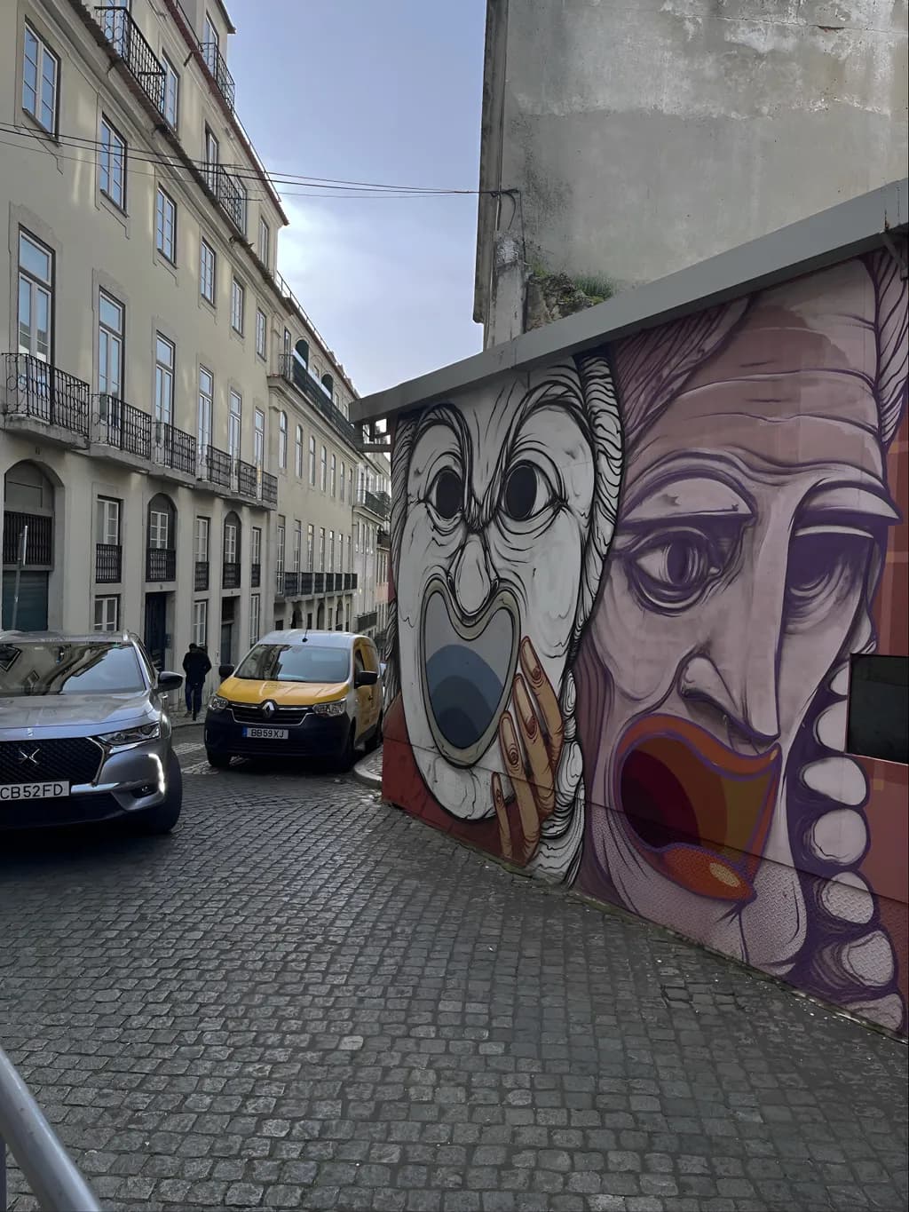 Cobblestone Mural Faces