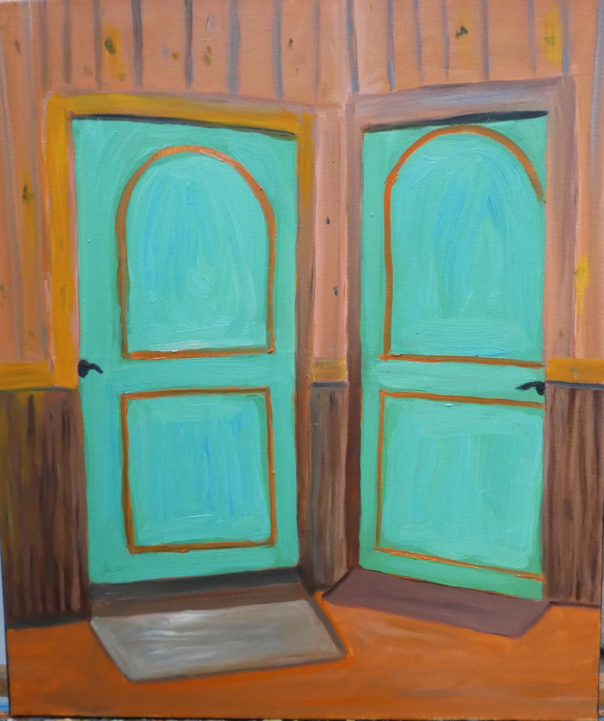 Turquoise Double Doors