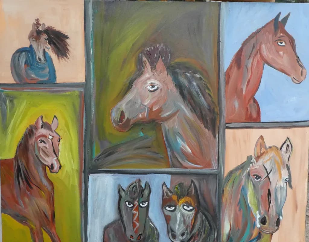 Horses in Panels