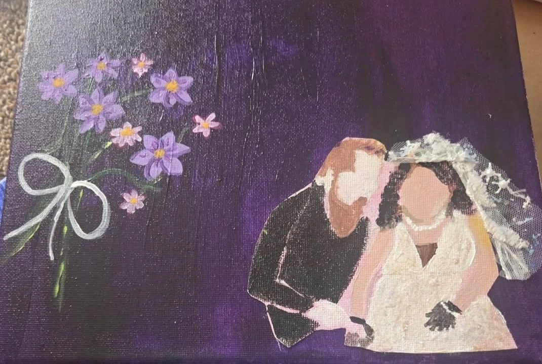 Violet Wedding Bouquet