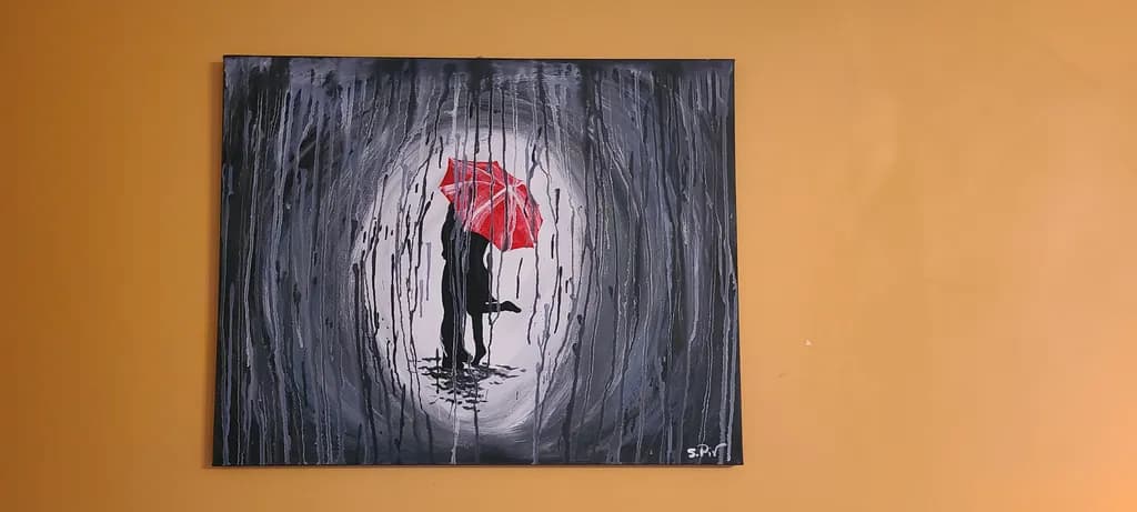 Red Umbrella Rain