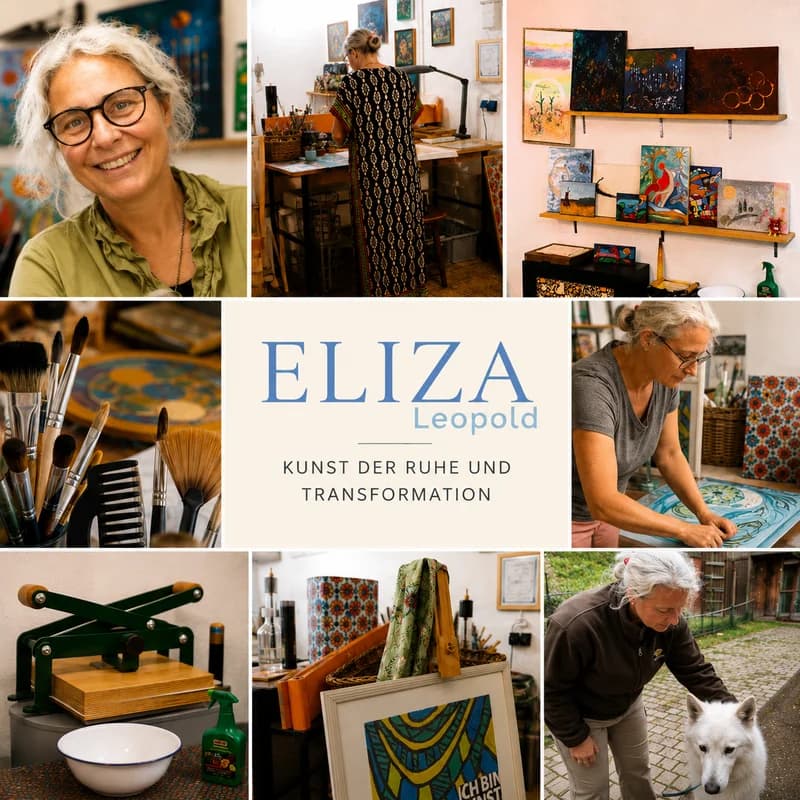 Impressions from my studio in Stadtilm, Thuringia, where my paintings, mixed-media works and original prints take shape.