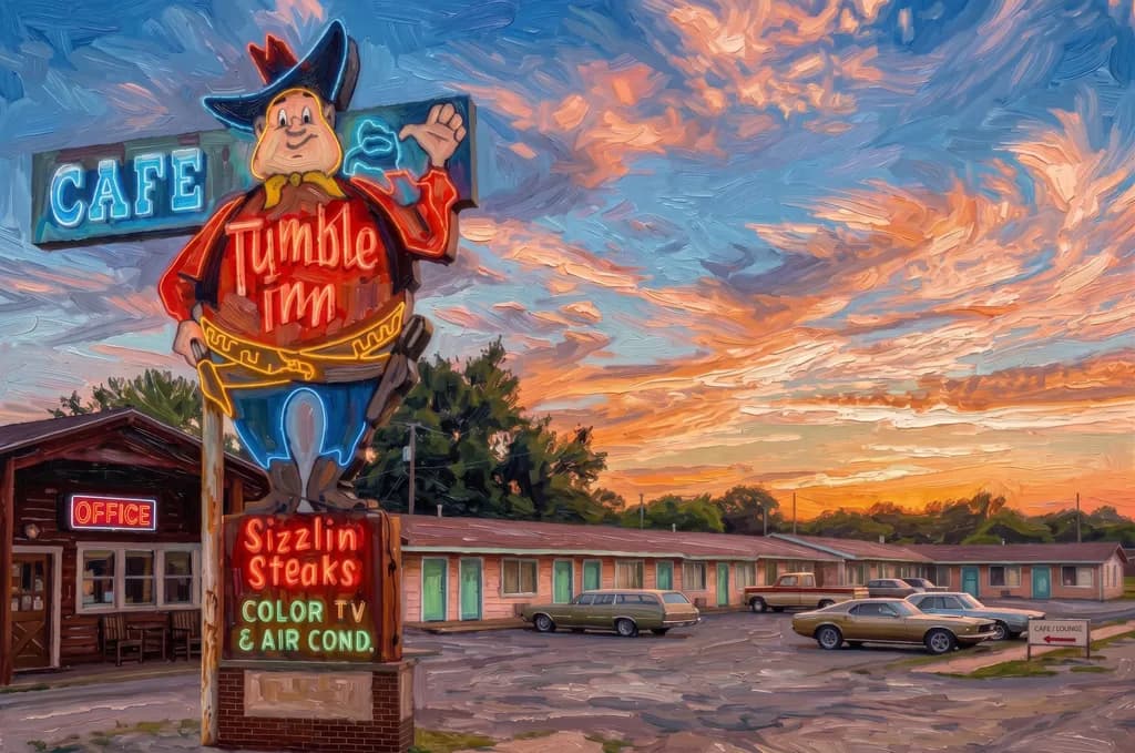 Tumble Inn Motel Scene