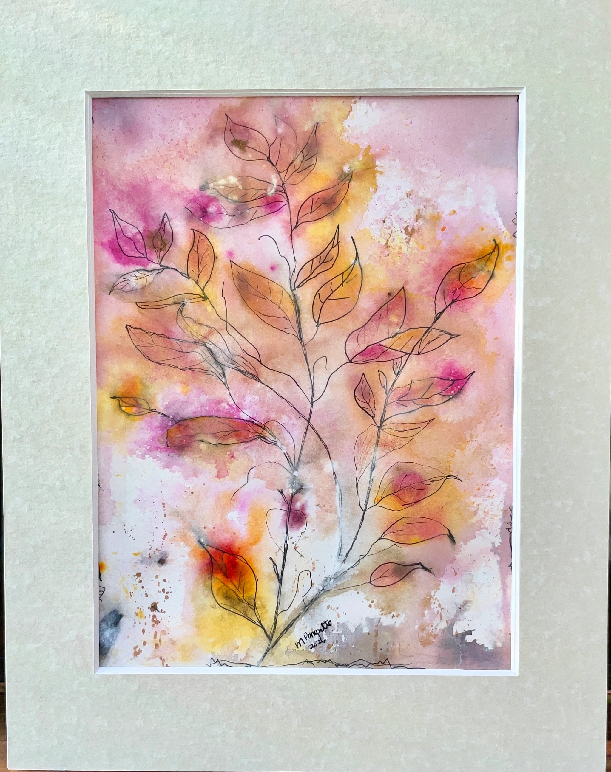Blush Leaf Study