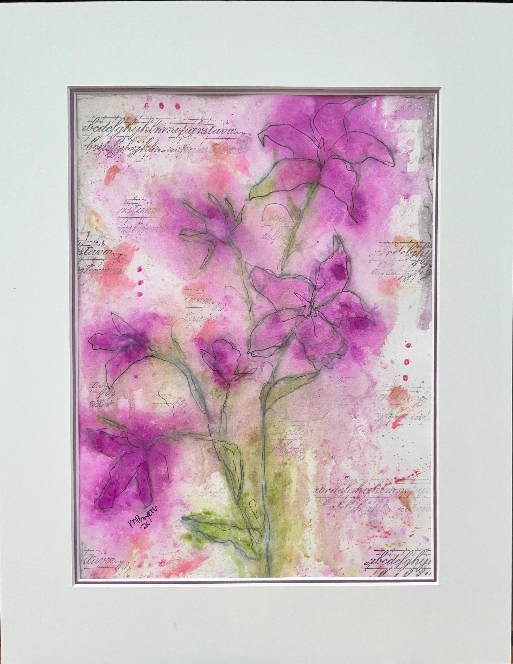 Violet Bloom Study