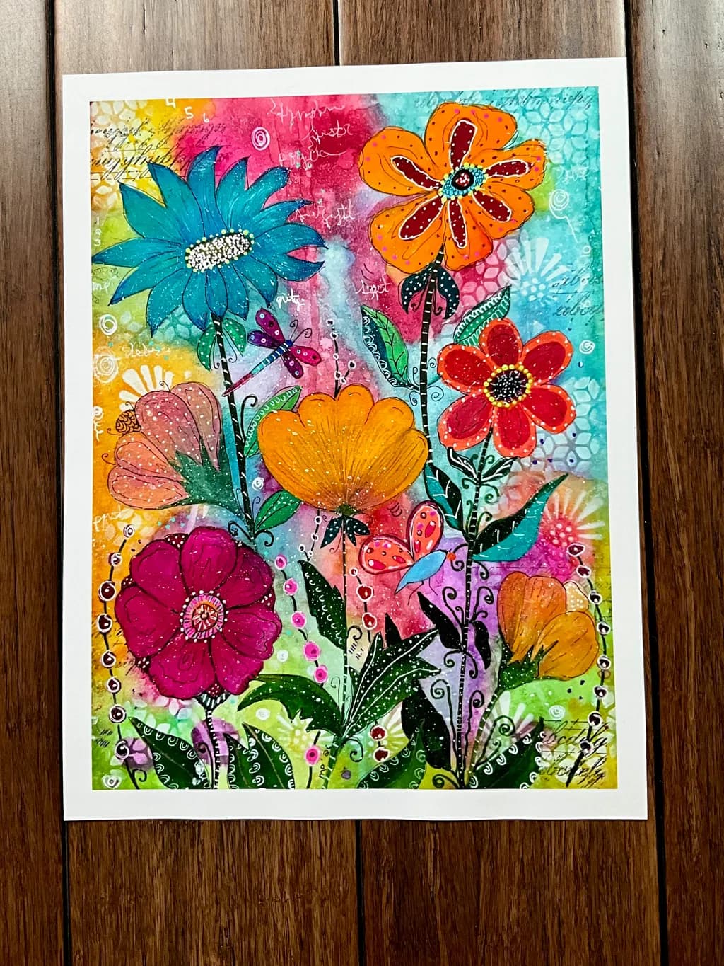 Garden of Colorful Flowers