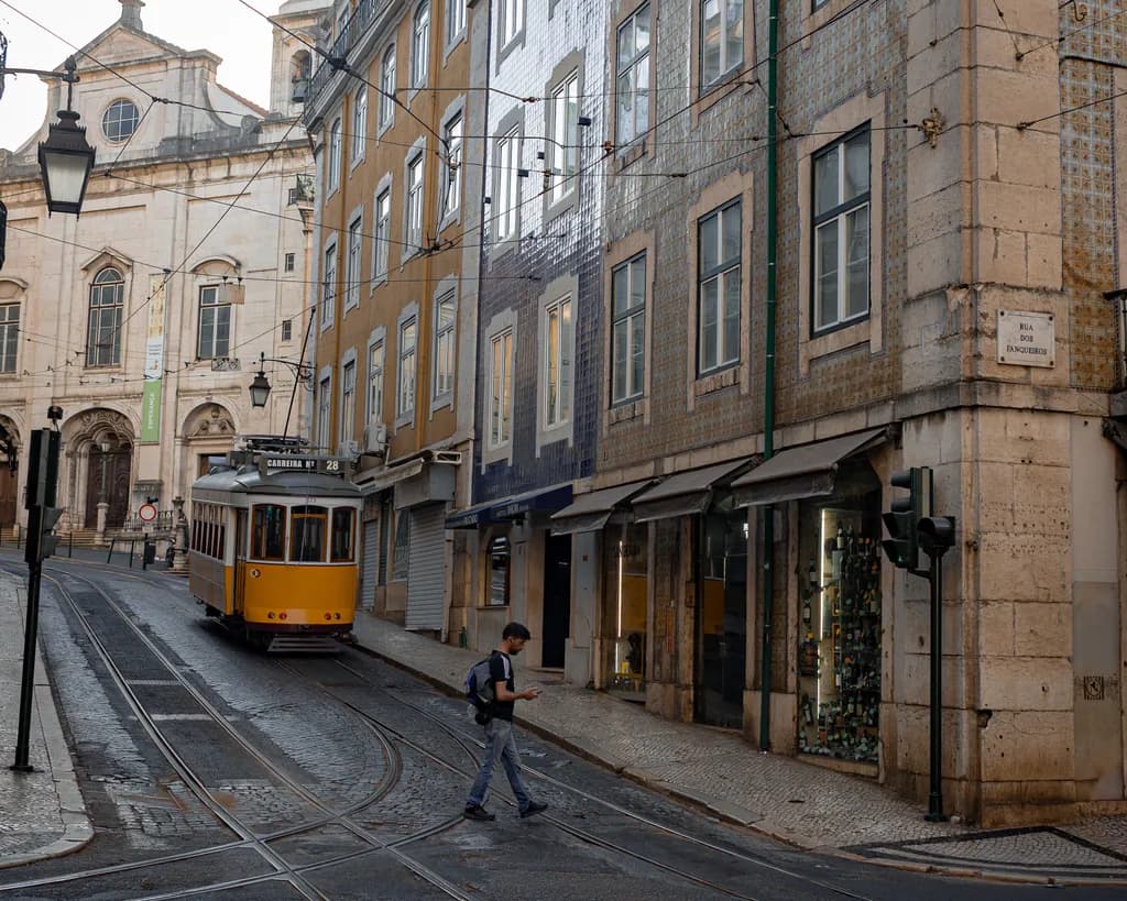 Lisbon Tram Street