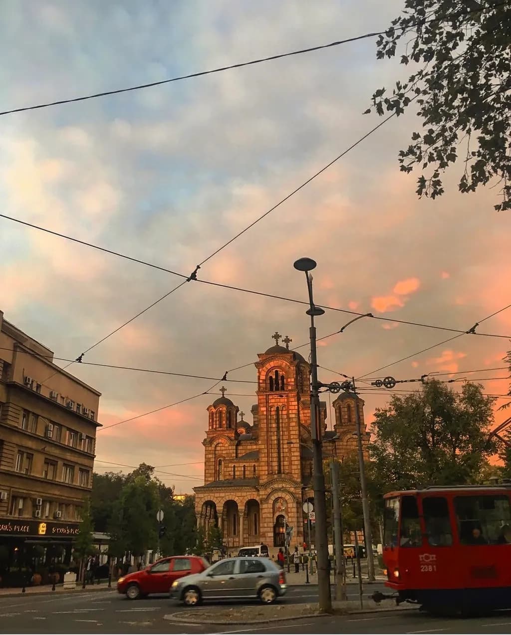 Sunset Over the City Church