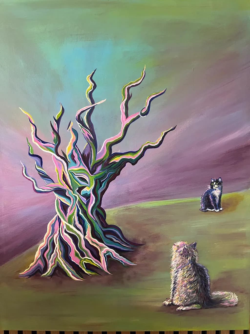 Cats Beneath the Ribbon Tree