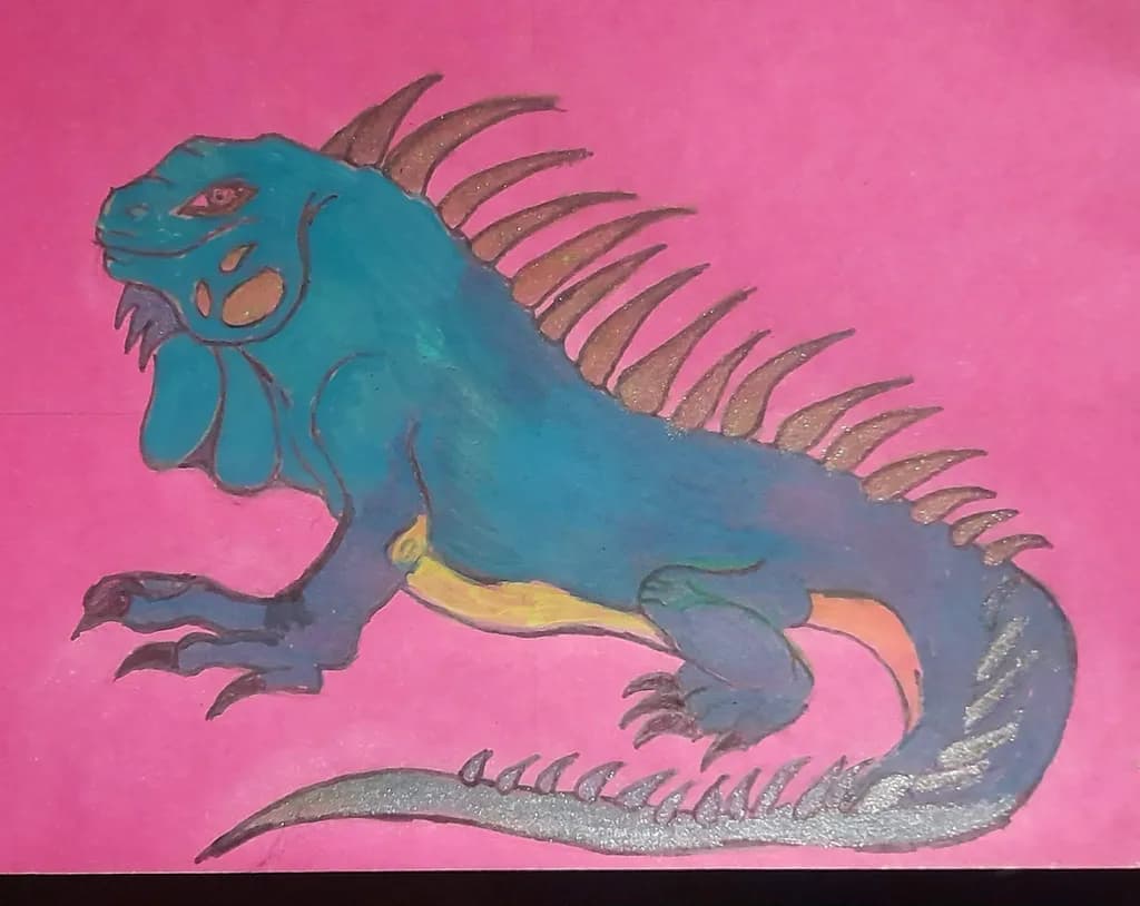 Spined Blue Iguana