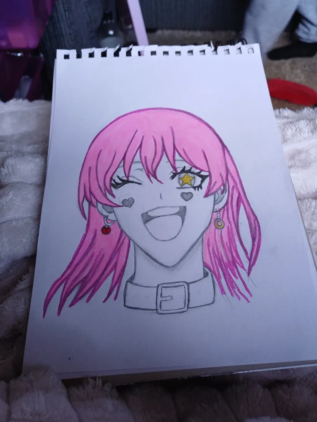Star-Eyed Pink-Haired Girl
