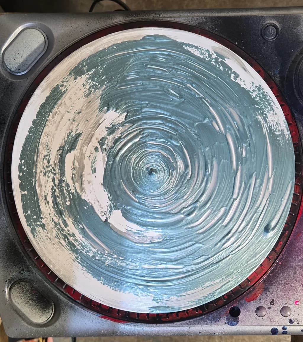 Blue Glaze Spiral
