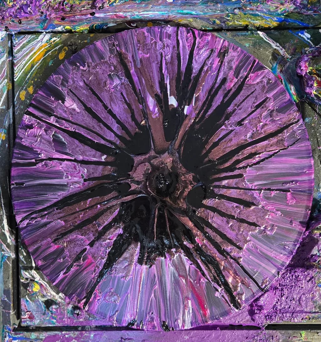 Violet Radial Burst