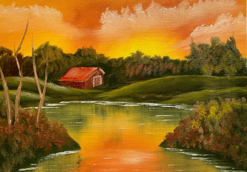 Sunset Barn Pond