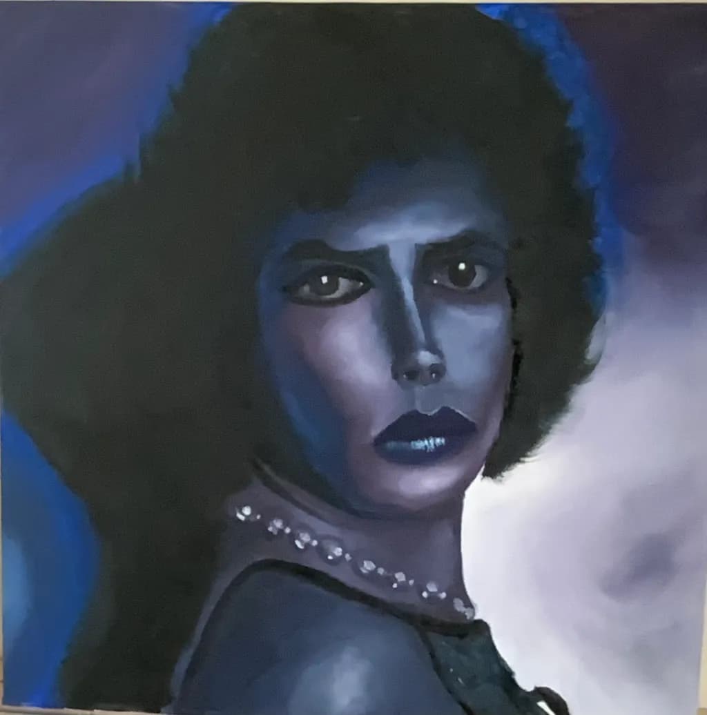 Blue-Toned Glamour Portrait