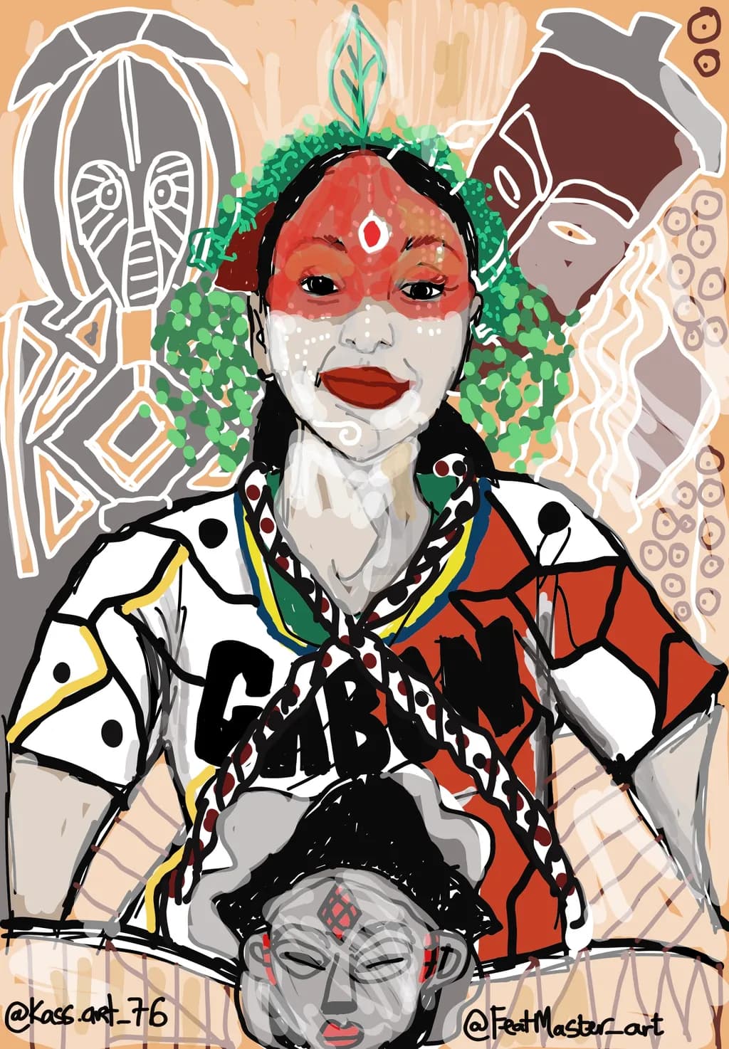 Painted Heritage Portrait