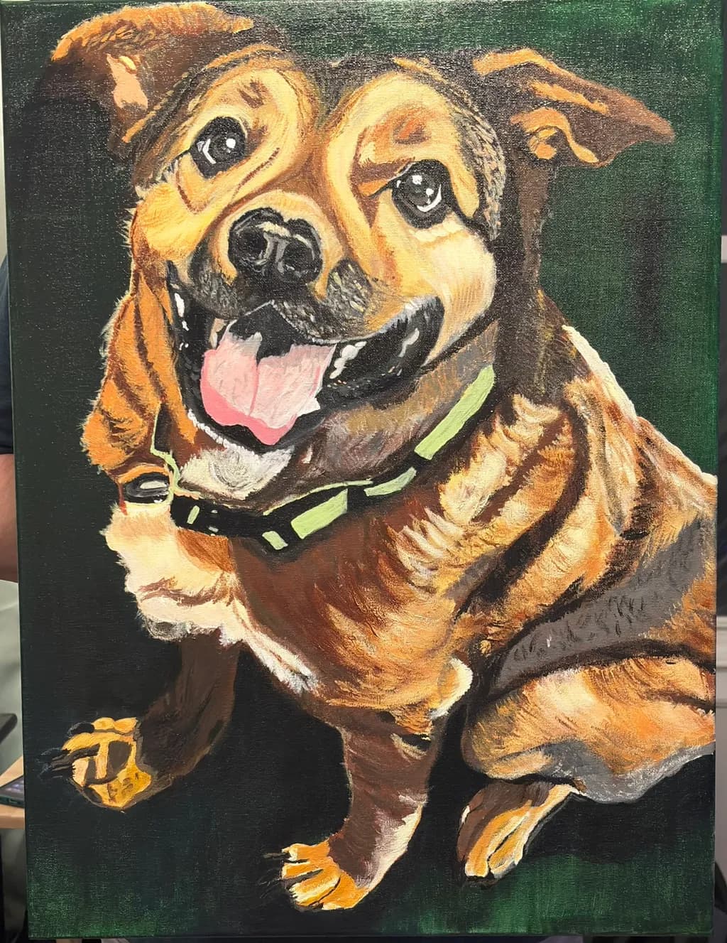 Joyful Boxer Portrait