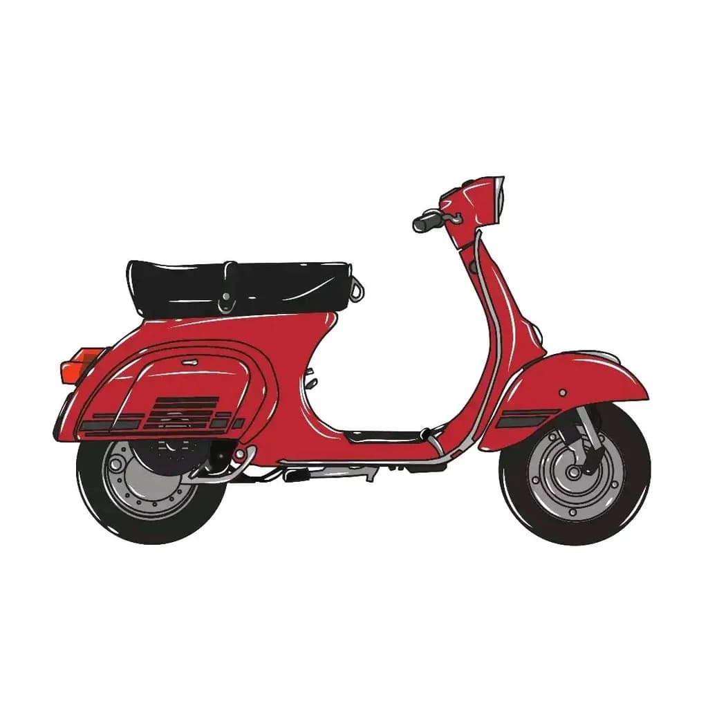 Crimson Classic Scooter