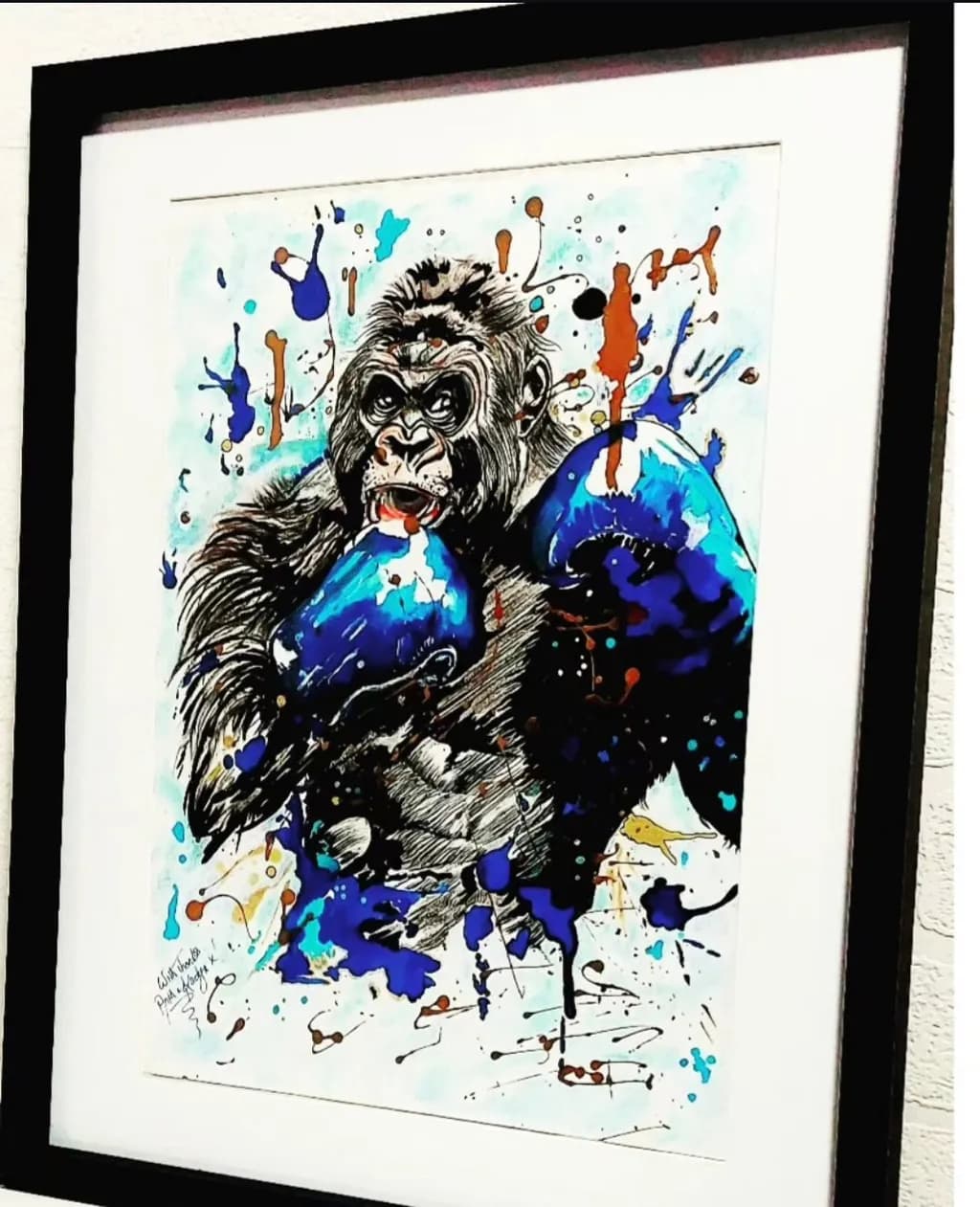 Cobalt Gorilla Portrait