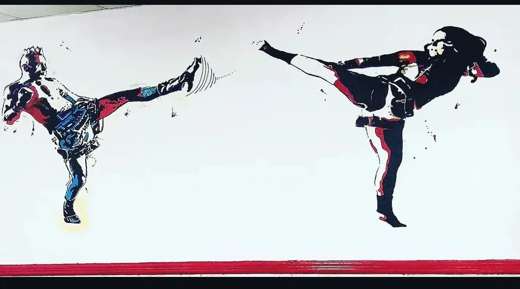 Mirrored Martial Arts Kicks