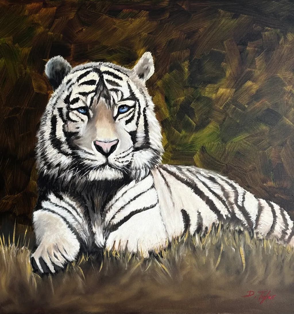 Blue-Eyed White Tiger