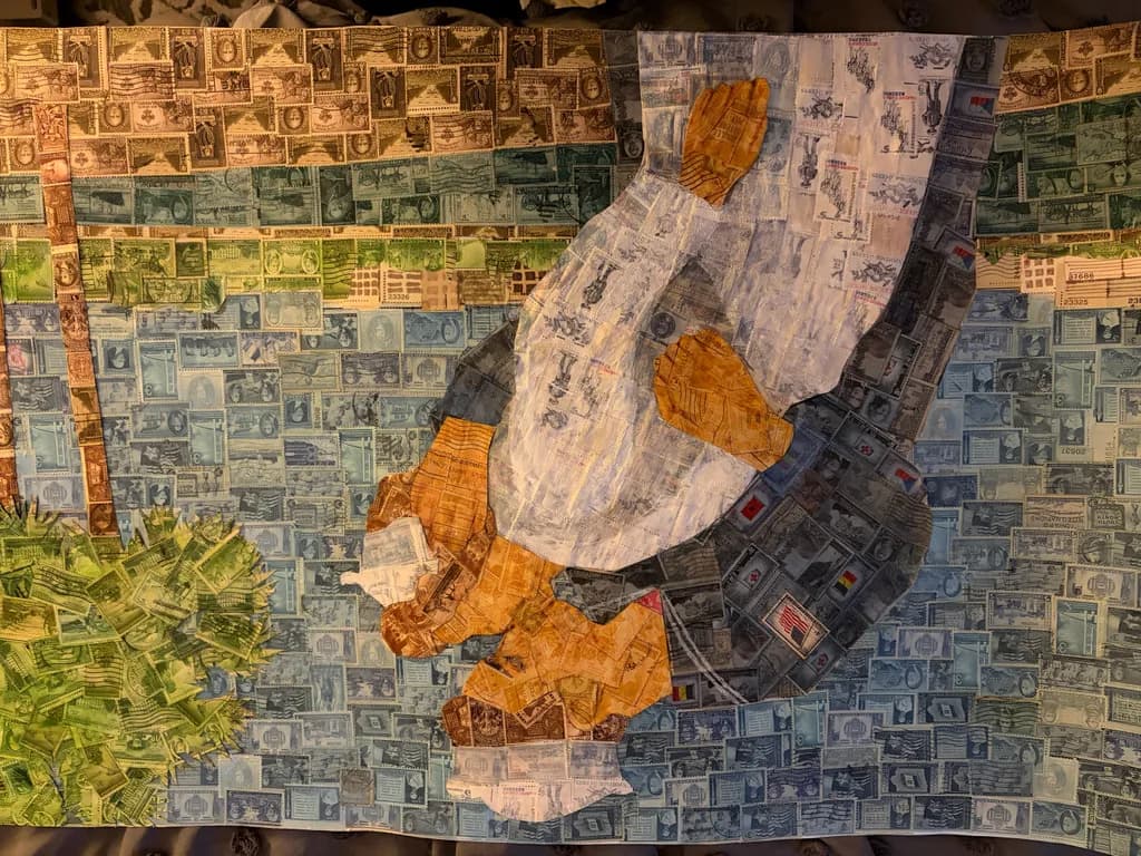 Currency Collage Figure