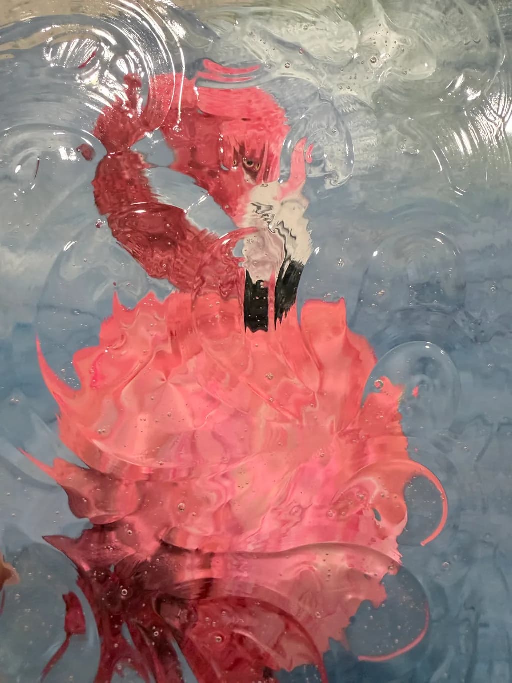 Red Octopus Reflections
