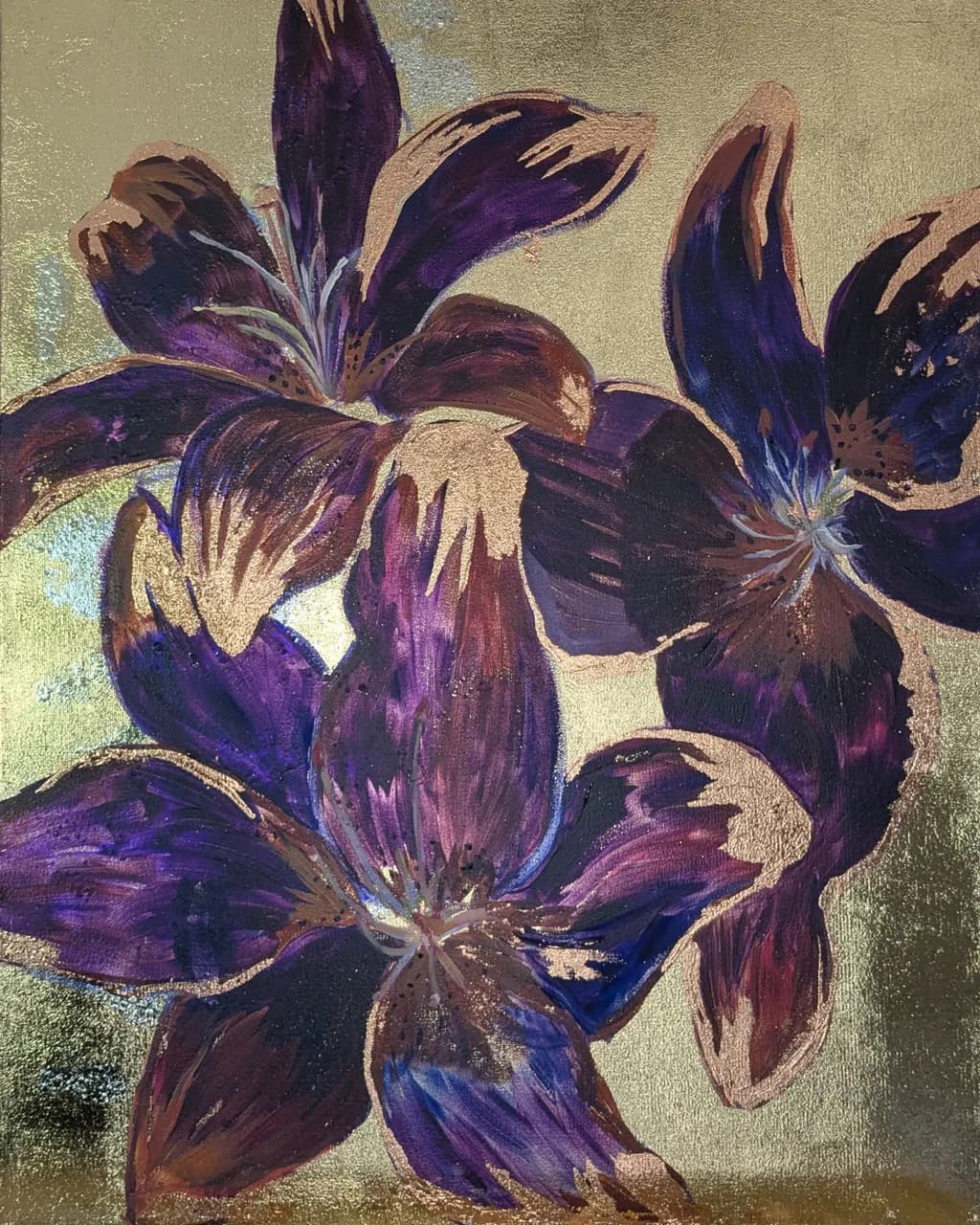 Gilded Day Lilies