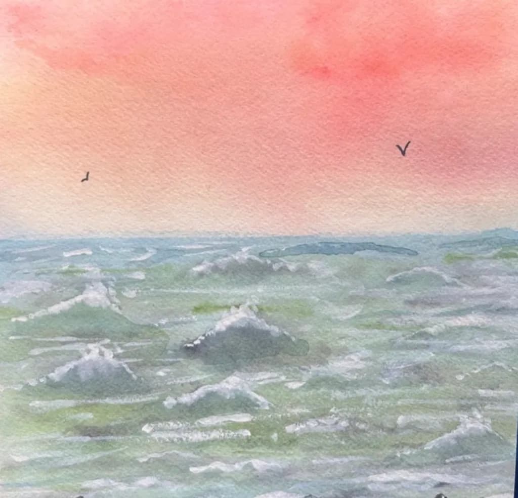 Pastel Ocean Sunset