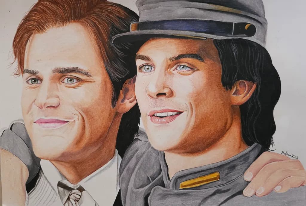 The Salvatore brothers Damon and Stefan