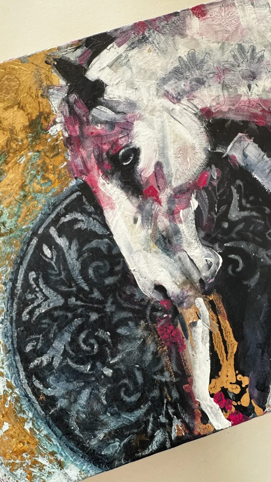 Painted Cow Portrait