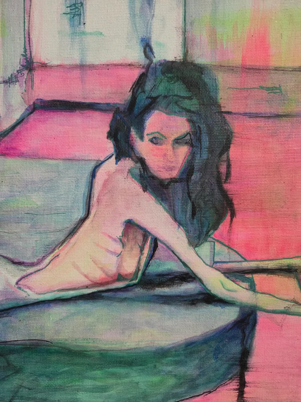 Pink Tile Bath