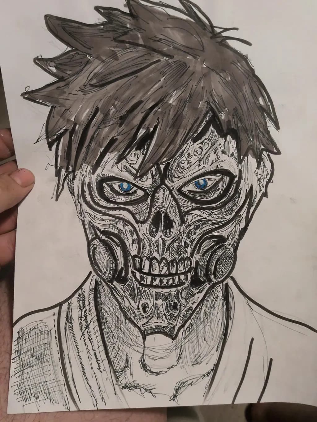 Cyberpunk Skull Portrait