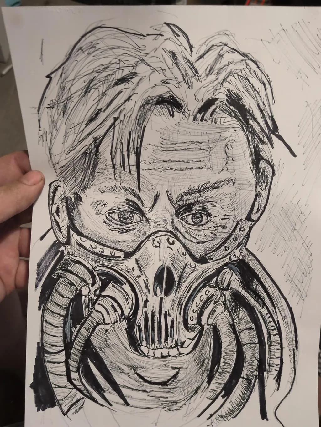 Cyberpunk Mask Portrait