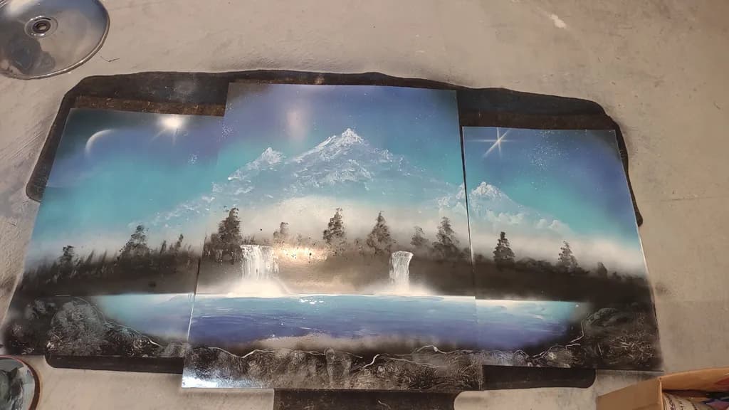 Mountain Waterfall Vista