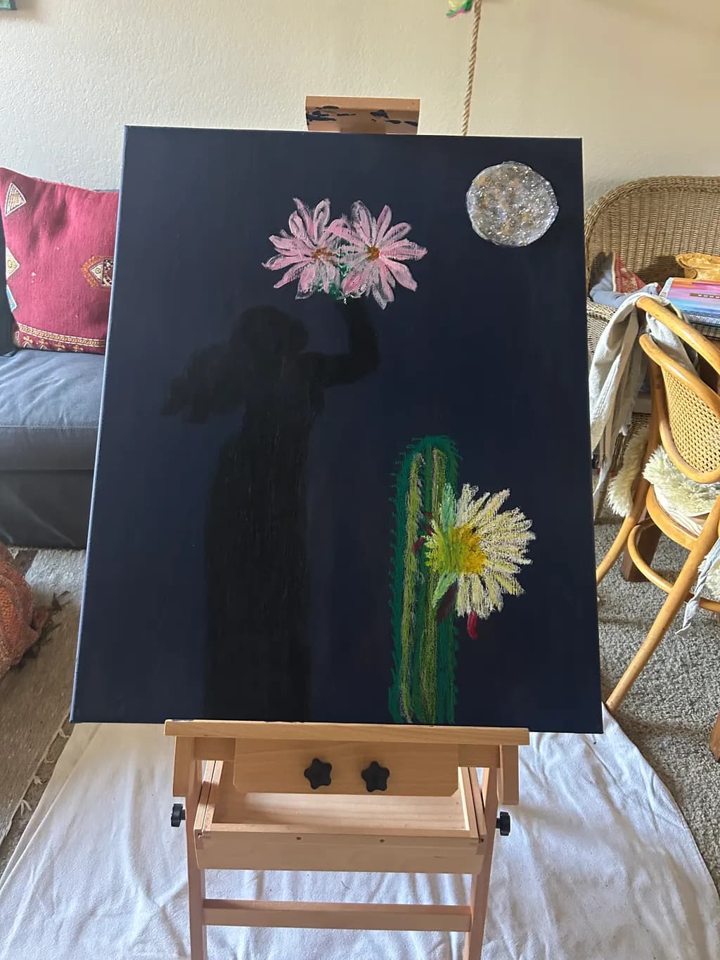 Moonlit Garden Flowers