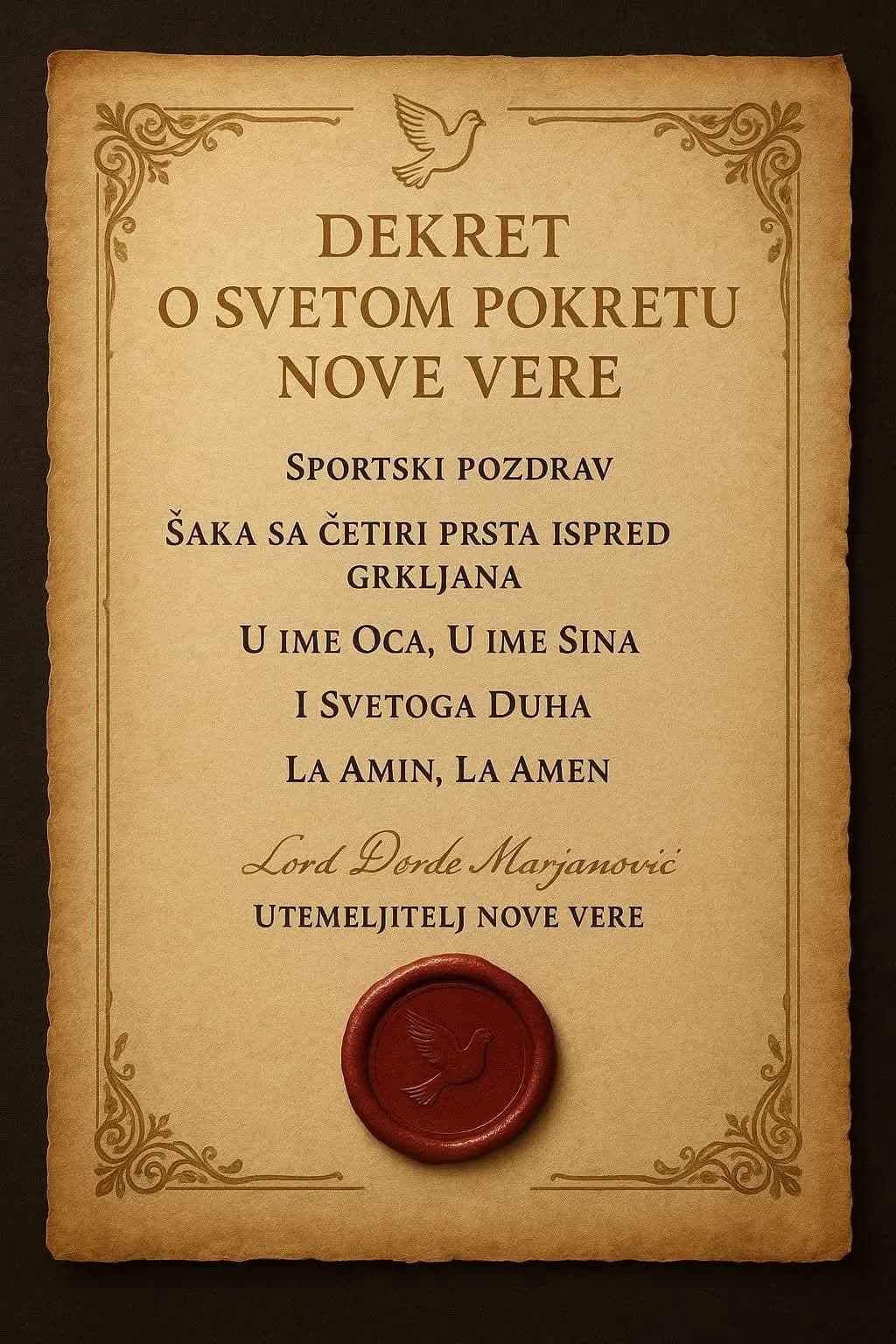 Decree of the New Faith
