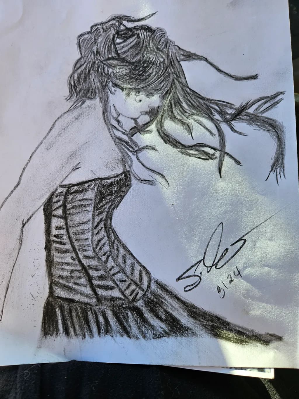 Flowing Hair Portrait