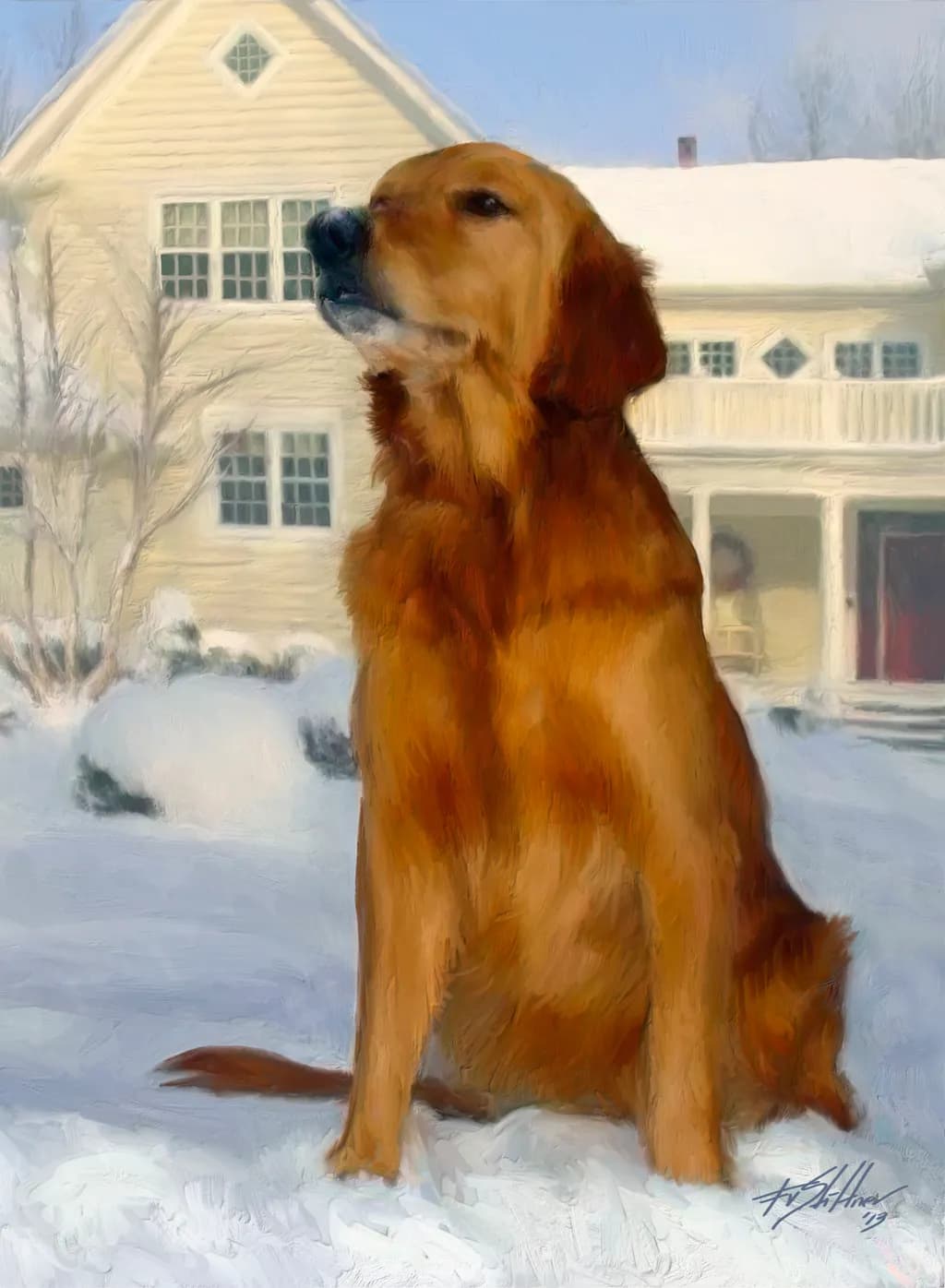Piper in the Snow