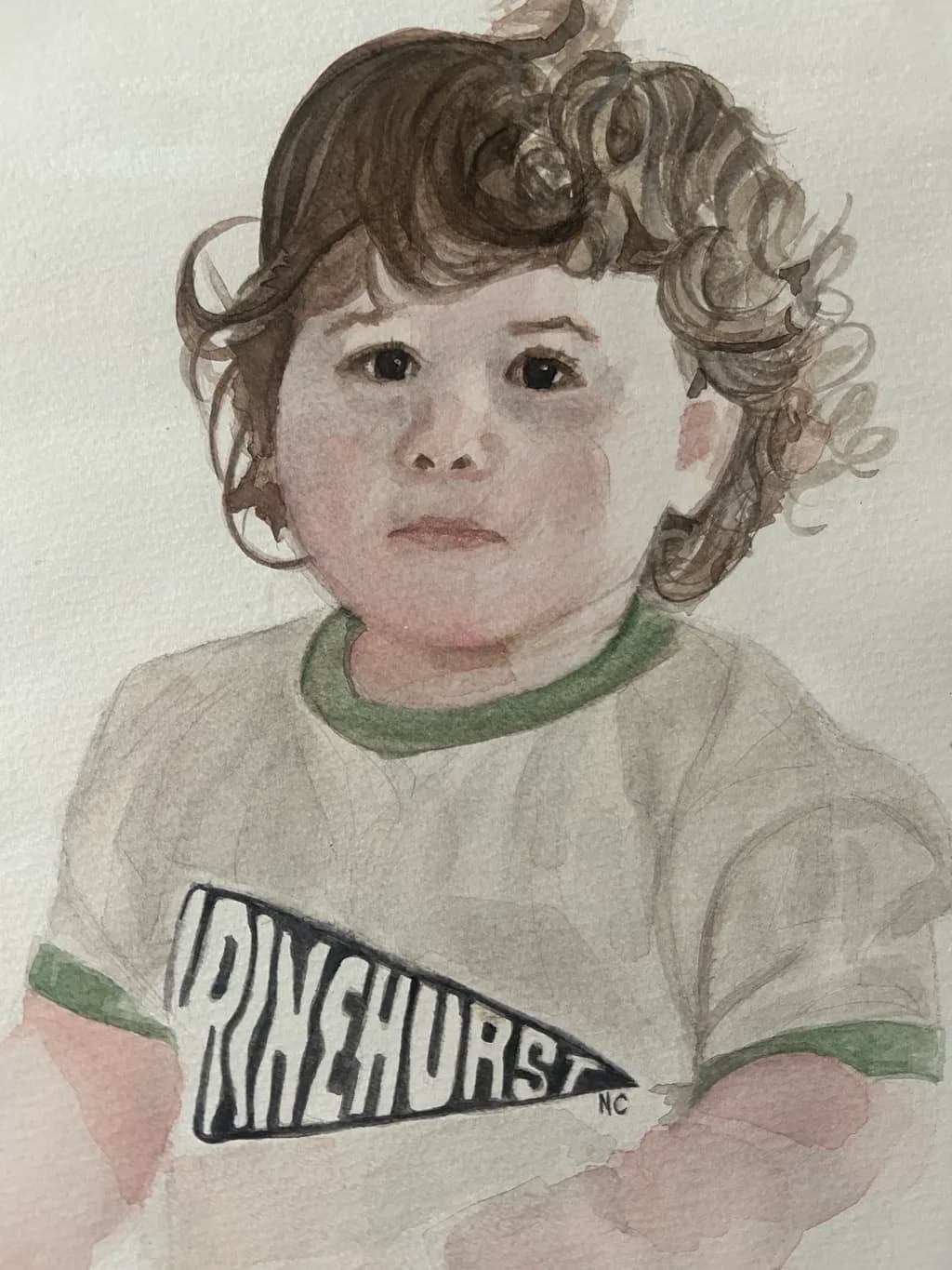 Curly-Haired Portrait