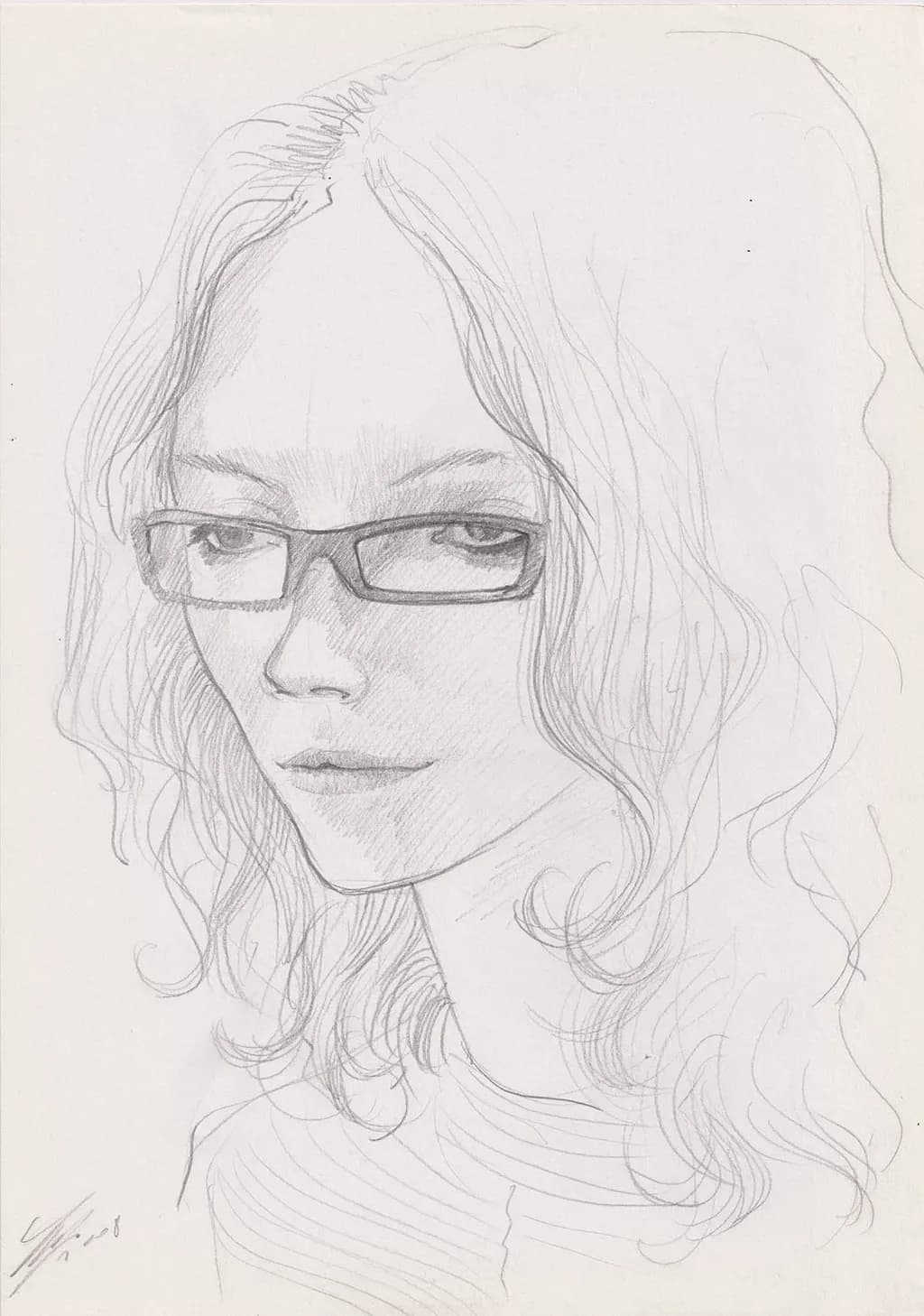 Girl in Glasses Portrait